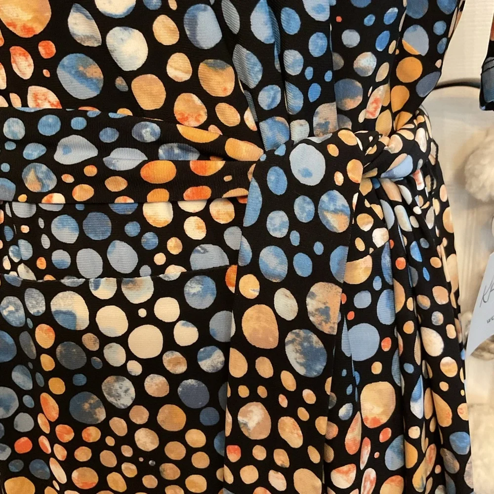 Kasper Printed Fit and Flare Midi Dress - Picture 6 of 6